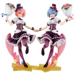 【中古】フィギュア ラム＆レム 生誕祭Ver. コンプリートセット 「Re：ゼロから始める異世界生活」 KDcolle 1/7 PVC製塗装済み完成品 GOODSMILE ONLINE SHOP限定