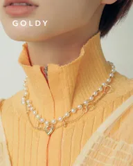 【現品限り】GOLDY/ゴールディ/マルチ チャーム パール ネックレス/アクセサリー/3240406