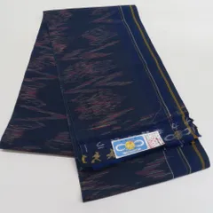 未使用品・加納寿一】本場奄美大島紬 反物 正絹 手織り 着物 B-0534