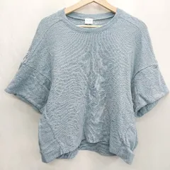 ◇ ⊂ URBAN RESEARCH DOORS 半袖 カットソー サイズM ブルーグレー レディース E  【1502060045353】