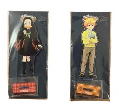 鬼滅の刃 鬼滅祭 キメツ学園 アクリルマスコット 2種セット　( 竈門禰豆子 & 我妻善逸 )