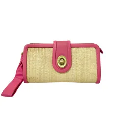 COACH【コーチ】ストラップ付 クラッチバッグ 42474 ストロー M091