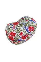 新品 マインドフルネスｄａｙｓ 正座 クッション 正座椅子 枕 綿 日本製 28ｘ17ｘ12 (花あらし レッド)
