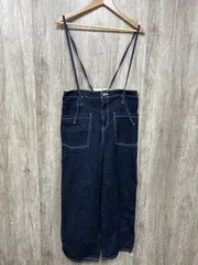 SOMETHING サムシング エドウィン サロペット オーバーオール sizeF/紺 ◆■ レディース