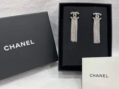 新品 シャネル CCロゴ チェーンタッセル ピアス