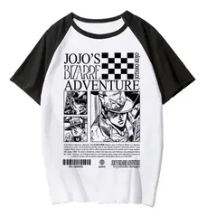 最終価格！ジョジョの奇妙な冒険　空条承太郎　ツートンカラー　Tシャツ　レディース　ホワイト　Mサイズ
