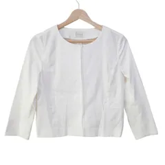 HARRODS(ハロッズ) ジャケット サイズ2 M レディース美品  - 白 長袖/春/夏