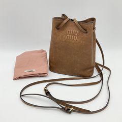 miu miu スピリット ギャバジン ポーチ トパーズ - メルカリ