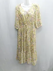 ◇ ⊂ sweet mommy 半袖 ロング ワンピース サイズM イエロー系 レディース E  【1410290044001】