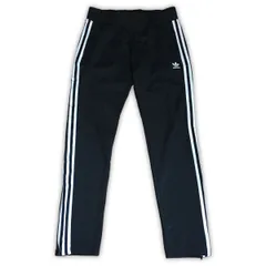 古着 adidas アディダス トラックパンツ ジャージ トレフォイルロゴ 3ライン ブラック L 100サイズ 255-25