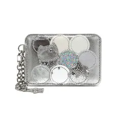 ツモリチサト パスケース tsumori chisato CARRY 定期入れ レディース 新マルチドット レザー 57006 シルバー(13)