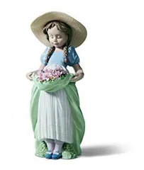 リヤドロ　Bountiful blossoms たくさん摘めたよ！新品未使用 Amazon.co.jp: リヤドロ LLADRÓ 人形 たくさん摘めたよ