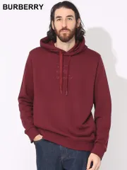 BURBERRY (バーバリー) ロゴ刺繍 プルオーバー パーカー BB8071992 ブランド メンズ 男性 トップス (ワイン)