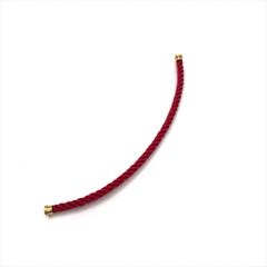 超美品 Fred フレッド フォース10 LM ラージモデル ケーブル ブレスレット アクセサリー レッド k5933