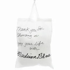 マディソンブルー MADISONBLUE 10周年記念トートバッグ キャンバス 白 ホワイト 黒 ブラック /UDのサムネイル