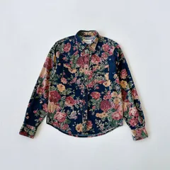 00s ラルフローレン　デニム&サプライ　コーデュロイ　花柄　シャツ　レギュラーフィット　H2193