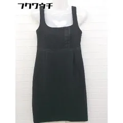 ◇ JILL STUART ジル スチュアート ウール100% ノースリーブ 膝丈 ワンピース サイズ2 ブラック レディース 【中古】 【1105130007758】