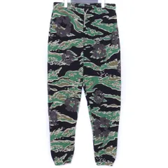 DENIM TEARS カモコットンリース スウェットパンツ Lサイズ グリーン