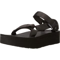 【新品】 [テバ] サンダル FLATFORM UNIVERSAL レディース ブラック 22.0 cm B 1
