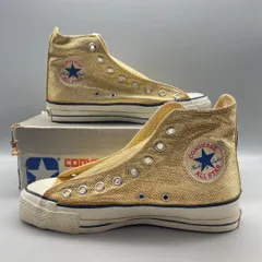 箱付き デッド 80s USA製 コンバース オールスター 銀箱 US7