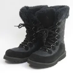 AIGLE エーグル  キルティング ブーツ ムートン調ボア サイズ：6 1/4 レディース 箱無 ※中古