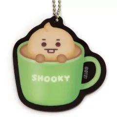 【中古】雑貨 SHOOKY(シュガ) オリジナルアクリルキーホルダー(ラテアート風デザイン) 「BT21」 ファミリーマート限定