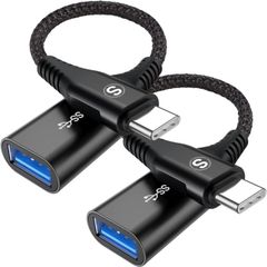 usb type c 変換アダプタ 【2本セット, 0.16m】OTG ケーブル, usb 変換アダプタ(Type C - USB 3.0 メス) 5Gbps高速データ転送 MacBook Pro/MacBook Air/iPad Pro/Galaxy S22