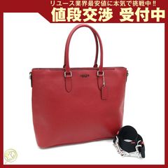 未使用】 コーチ 2wayブリーフケース レッド c8174 グラハム | Mercari