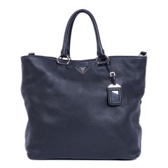 PRADA プラダ ラージ コンバーチブル トート 黒 ヴィテロ ダイノ A