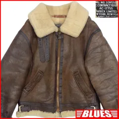 AVIREX アヴィレックス B-3 フライトジャケット 38 茶 USA ムートン M アメリカ製 90s ヴィンテージ レザーフライトジャケット_サイズM一覧←SEULB屋着古← JJ1346