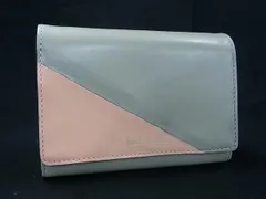 ■美品■ Paul Smith ポールスミス レザー 二つ折り 財布 ウォレット 小銭入れ 札入れ レディース グレー系 DE8934
