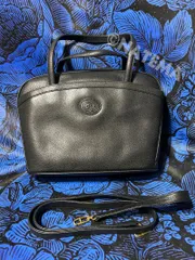 オールドグッチ GUCCI レザーバッグ ブラック 黒 ショルダーバッグ ハンドバッグ 000 261 0099 ビンテージグッチ GG Old GUCCI Leather bag black Shoulder bag Hand bag Vintage