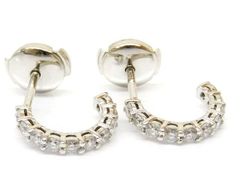 新品同様品 ティファニー ☆ Pt950 ダイヤモンド シェアドプロング ピアス プラチナ レディース エンブレイス Tiffany&Co □7C7D