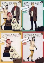 [중고] 클리어 파일 포저가 신작 A4 클리어 파일 4장 세트 JF2024 Ver. [극장판 SPY×FAMILY CODE: White] 점프 축제 2024 상품