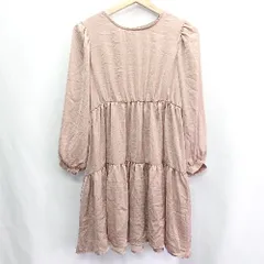 ◇ ⊇◎●未使用● earth music&ecology 新品タグあり 長袖 ティアード チュニック サイズF ブラウン レディース E  【1410100015900】