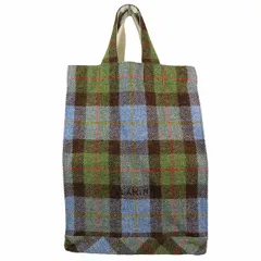 未使用新品　タグ付きブラミンク　チェック柄トートバッグ ポリエステルチェックトートバッグ | BLAMINK (Women