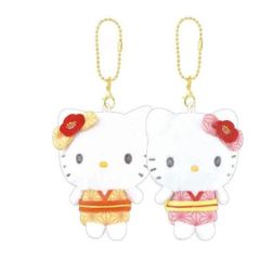 ニコぬいキーホルダー　ハローキティ ミミィ 和風A×