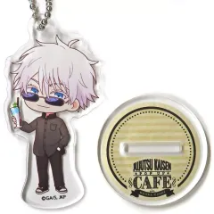 【中古】キーホルダー 五条悟 「呪術廻戦 ポップアップカフェ in なんばマルイ ミニキャラアクリルスタンドキーホルダー」