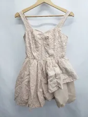 ◇ ⊂ Lily Brown リリーブラウン ジャガード アシンメトリー ミニ丈 ワンピース サイズ0 ピンク系 レディース E  【1507010016834】