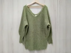 KASTANE カスタネ メランジVあきプルオーバー ニット フリーサイズ グリーン 