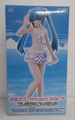 【未開封品】初音ミク 「初音ミク-Project DIVA- F」 プレミアムフィギュア ”初音ミク SW みずたまビキニ”【箱傷み等有】
