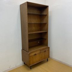 【アウトレット】東馬 / UP TOWN RAGO アップタウン ラーゴ ブックシェルフ 幅80cm 高さ179cm 5段 上下分割可 ウォールナットカラー レッドオーク　■