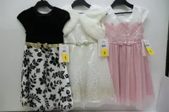 【未使用品】コストコ ガールズドレス 3着セット サイズ約120㎝のサムネイル