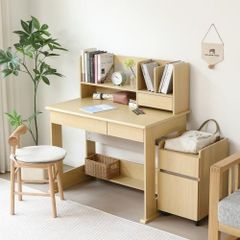 学習机 ジュニア学習デスク 勉強机 勉強デスク コンパクト ワゴン リビングデスク パソコンデスク 机 子ども 木製 ブックシェルフ付き 木製 机 子ども 子供 子供部屋 キャスター付き ワゴン コンパクト 子供 大人 リビング学習机 シンプルデスク かわいい