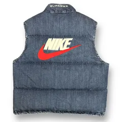 国内正規 新品 Supreme × NIKE 24SS Denim Puffer Vest デニムパファーベスト 中綿ベスト シュプリーム ナイキ コラボ FQ0323-451 インディゴ M 77704A6のサムネイル
