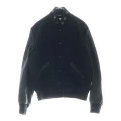 SAINT LAURENT PARIS (サンローランパリ) TEDDY JACKET スタージャガード ネック テディ スタジャン ジャケット ブラック 455208 Y180Wのサムネイル