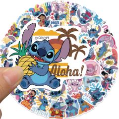 Disney Lilo & Stitch Stickers, Disney Stitch, Walt Disney Wall Stickers, Wallpaper Stickers, Wallsticker Disney, 3-6cm x 50 Sheets, JST3