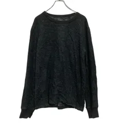 GAP 長袖Tシャツ L 杢ブラック ギャップ ロンT ロングTシャツ 古着卸 アメリカ仕入 a703-5187