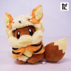 沖縄限定　イーブイ　ぬいぐるみ ウインディのポンチョを着たイーブイぬいぐるみが登場、沖縄