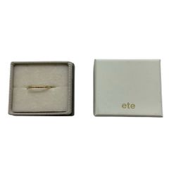 ete エテ リング・指輪 K10 1.0ｇ 19号 ゴールド 細身 レディース